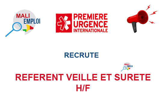 PREMIERE URGENCE RECRUTE REFERENT VEILLE ET SURETE H/F