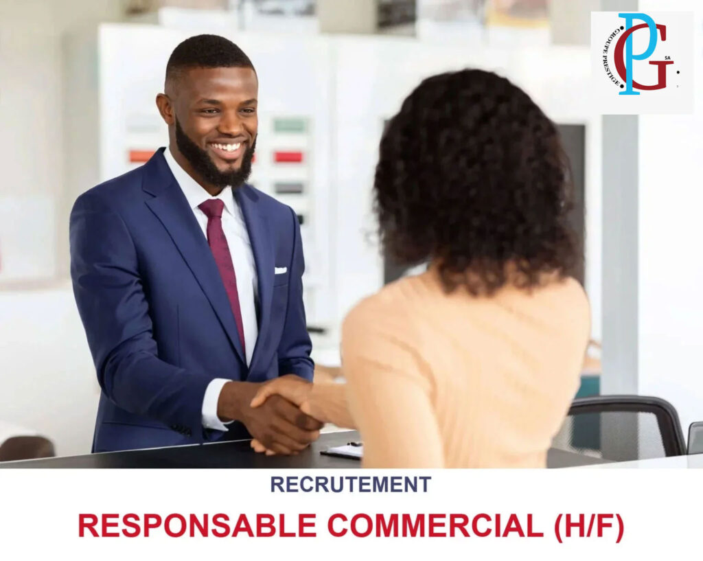 GROUPE PRESTIGE SA RECRUTE RESPONSABLE COMMERCIAL H/F