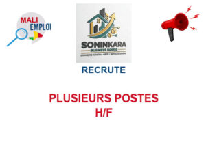 SONINKARA BUSINESS HOUSE RECRUTE PLUSIEURS POSTES H/F