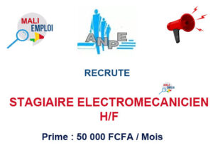 ANPE RECRUTE STAGIAIRE ELECTROMECANICIEN H/F STGEL