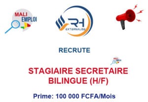 EXTERNALISE RH RECRUTE STAGIAIRE SECRETAIRE BILINGUE H/F