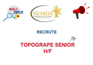 SEMOS RECRUTE TOPOGRAPE SENIOR H/F TOPO-S