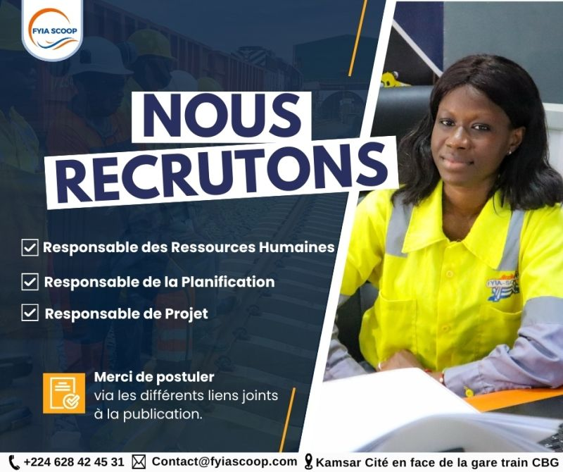 FYIA SCOOP RECRUTE 03 POSTES H/F