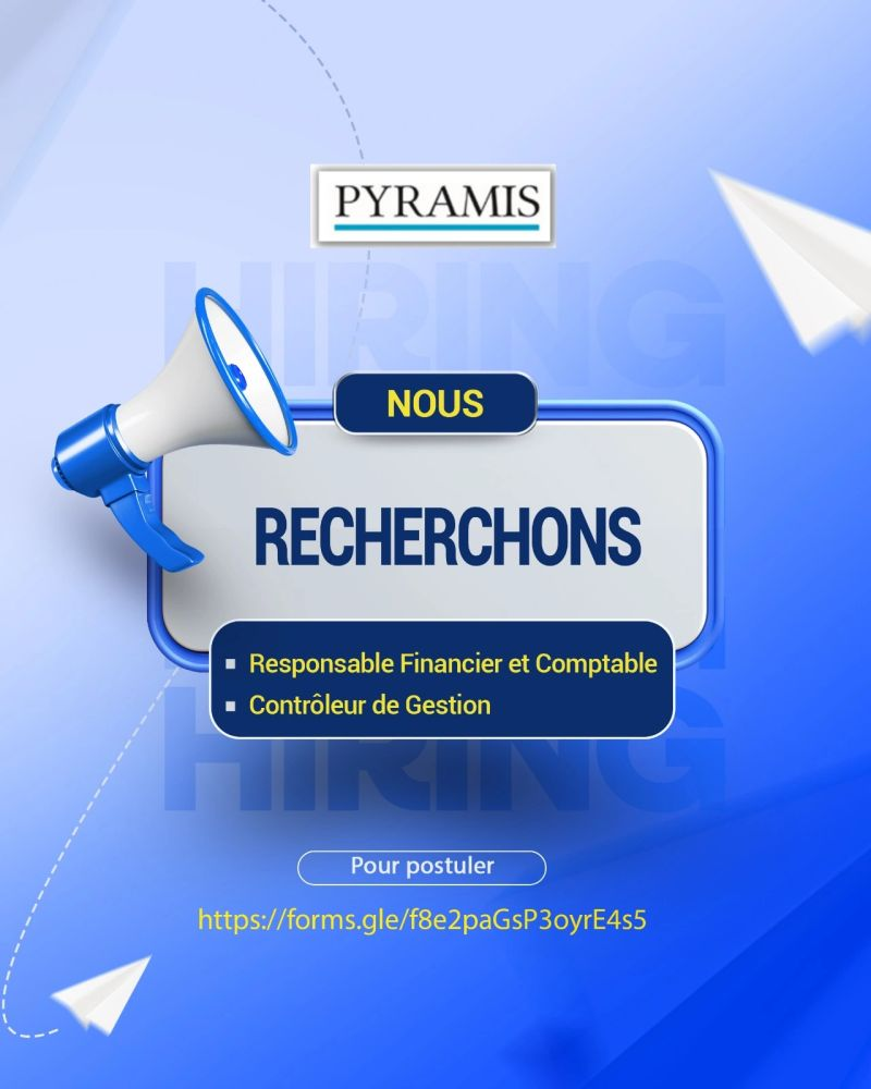 PYRAMIS MALI RECRUTE 02 POSTES H/F 