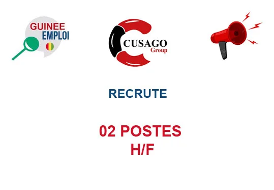 CUSAGO GROUP RECRUTE 02 POSTES H/F