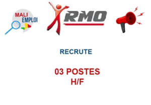 RMO MALI RECRUTE 03 POSTES H/F