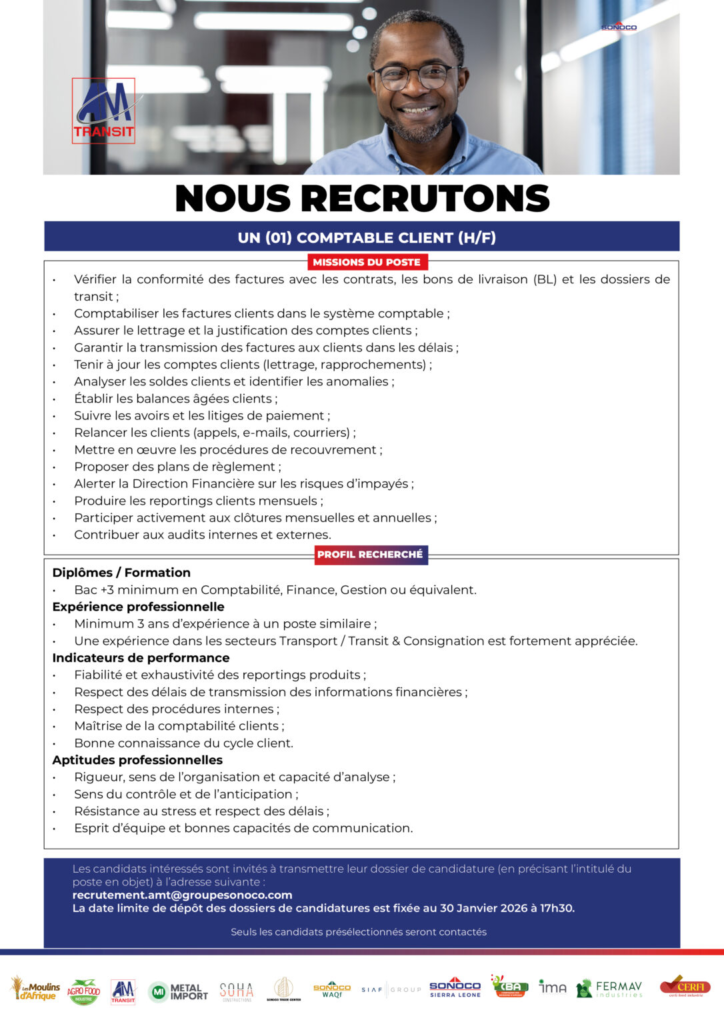 AM TRANSIT RECRUTE 02 POSTES H/F