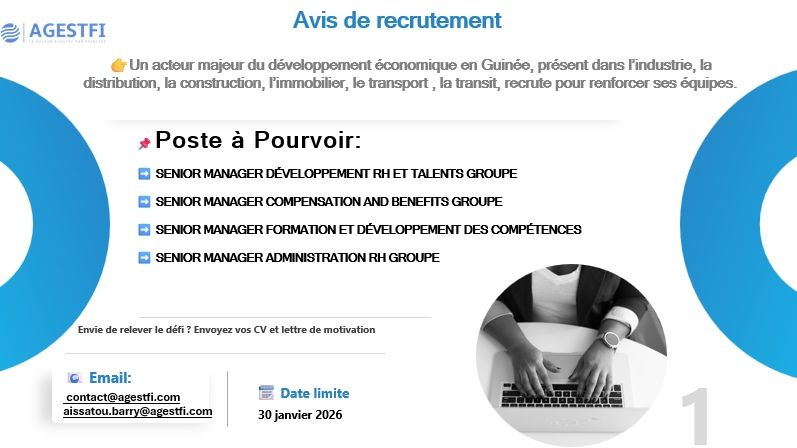 AGESTFI RECRUTE 04 POSTES H/F