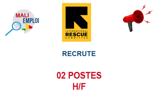 RESCUE MALI RECRUTE 02 POSTES H/F