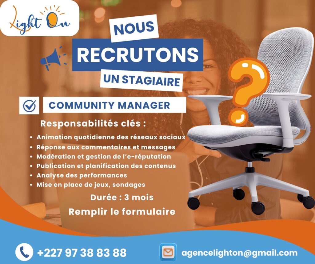LIGHTON RECRUTE STAGIAIRE COMMUNITY MANAGER H/F 