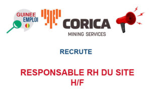 CORICA MINING RECRUTE SITE HR MANAGER H/F