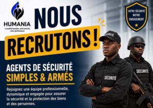 HUMANIA RECRUTE DES AGENTS DE SECURITE H/F 1780773341004