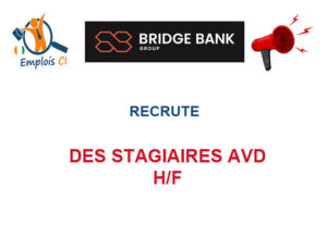 BRIDGE BANK GROUP RECRUTE DES STAGIAIRES AVD H/F BRIDGE BANK GROUP RECRUTE DES STAGIAIRES AVD H/F