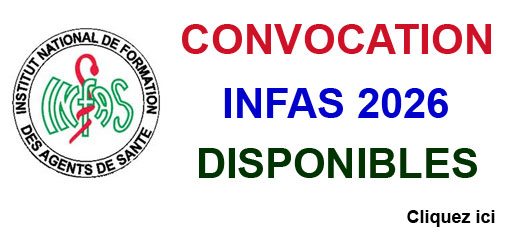 CONVOCATION INFAS 2026 DISPONIBLES
