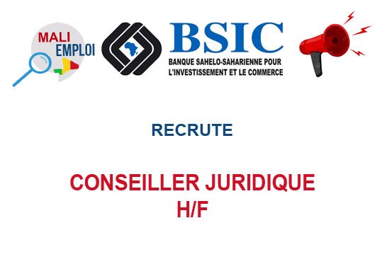BASIC MALI RECRUTE CONSEILLER JURIDIQUE H/F