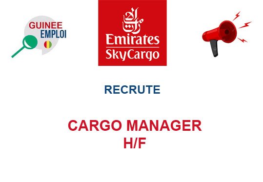 EMIRATES RECRUTE CARGO MANAGER H/F