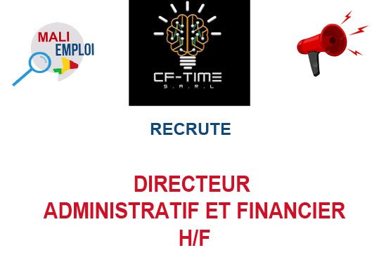 CF TIME RECRUTE DIRECTEUR ADMINISTRATIF ET FINANCIER H/F