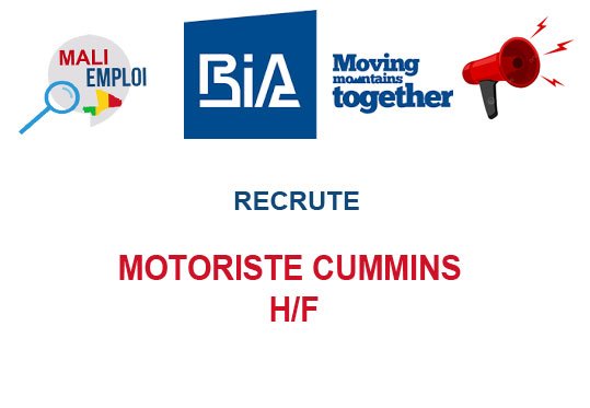 LE GROUPE BIA RECRUTE MOTORISTE CUMMINS H/F