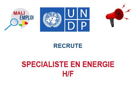 PNUD MALI RECRUTE SPECIALISTE EN ENERGIE H/F